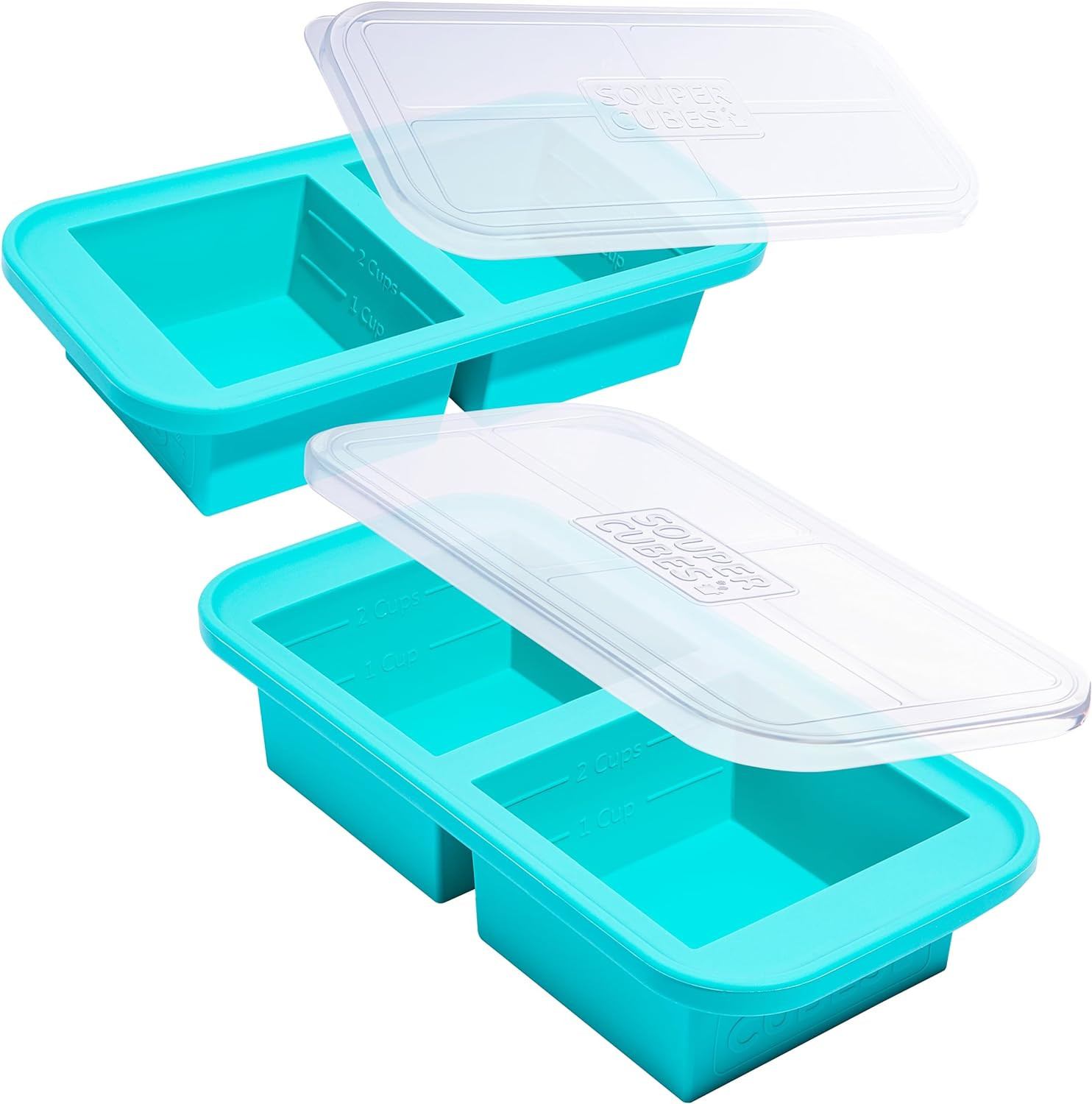 Souper Cubes 2 Cup Silicone Freezer Molds with Lids – Soup Cubes for Freezing La gallery