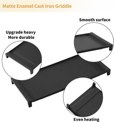 Griddle Compatible with GE Gas Stove Heavy Duty Cast Iron Center WB31X24738 gallery