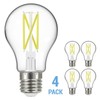 4 Pack LED Clear Filament Bulbs 120V 10.5W =75W A19 Medium E26 3000K Soft White gallery