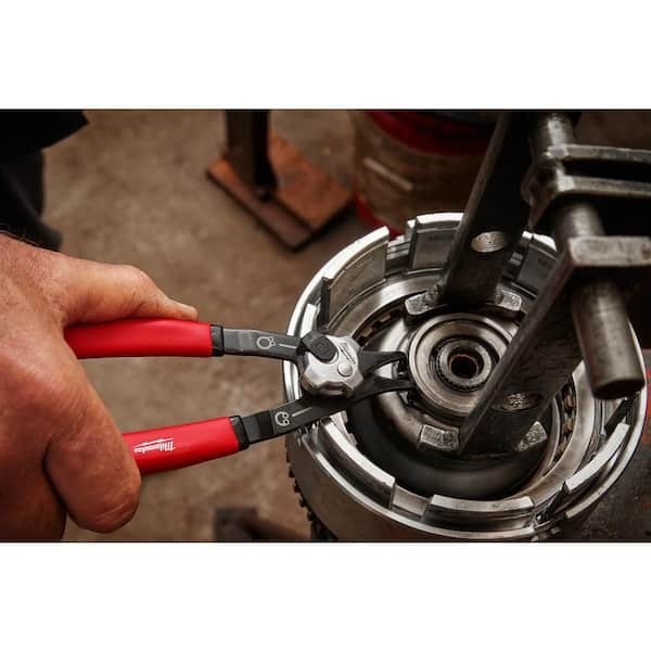 Milwaukee 9pc Convertible Snap Ring Pliers Set Storage Rack Black Oxide gallery