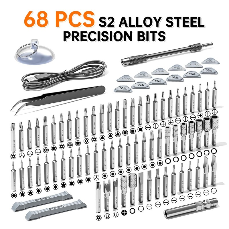 Electric Screwdriver Precision Screwdriver Set 88in1 Magnetic Bits Magnetic Stor gallery
