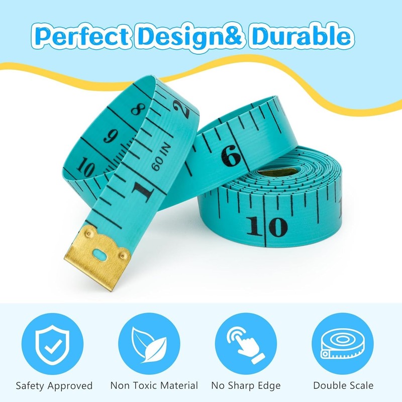 8pc Random Double Scale Soft Tape Measure Flexible Measuring Tape Ruler gallery