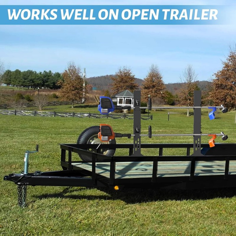 Trimmer Racks for Open Trailers - Weedeater Rack Lockable Weed Eater Racks for O gallery