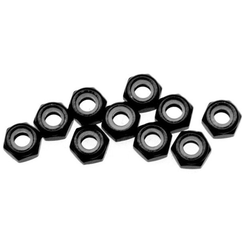 10~100x M2 M3 M4 M5 Nylon Insert Self-Lock Nuts Hex Lock Nut Aluminum CNC Nuts gallery