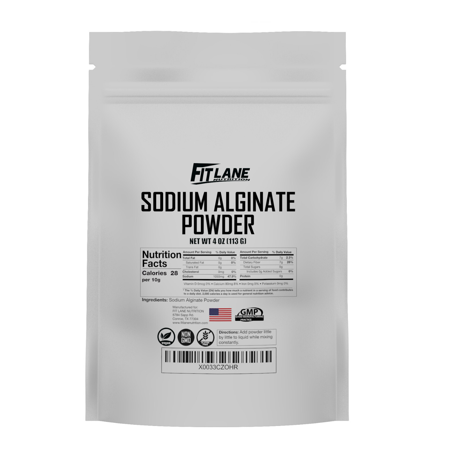 Sodium Alginate Powder, Food Grade Bulk Powder for Thickening 4 oz Bag gallery