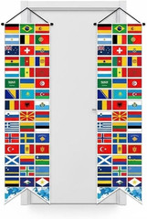 International World Flags Decorations Country Flags of the World Banner Welcome