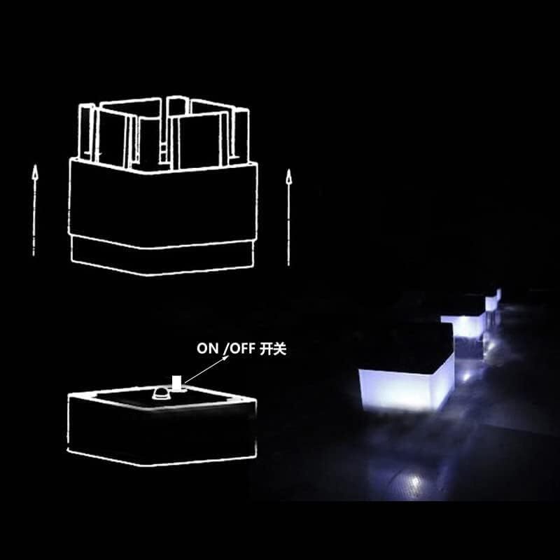 Solar Led Fence Post Cap Light 2x2 Inch 5x5cm For Wrought Iron Aluminum & Gard gallery