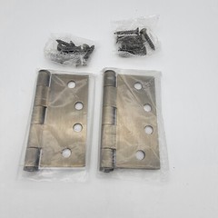 Emtek 4″ x 4″ Square Corner Plain Bearing Mortise Hinge – Pair | 92014US7