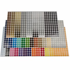 Color Coding Dot Labels 1/2 inch Round Stickers 105 pack Indoor/Outdoor Vinyl