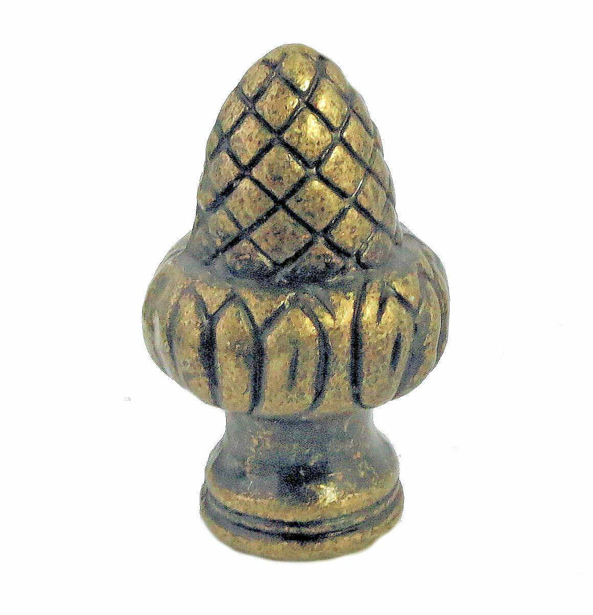 ACORN ANTIQUE BRASS LAMP SHADE FINIAL A-1 gallery
