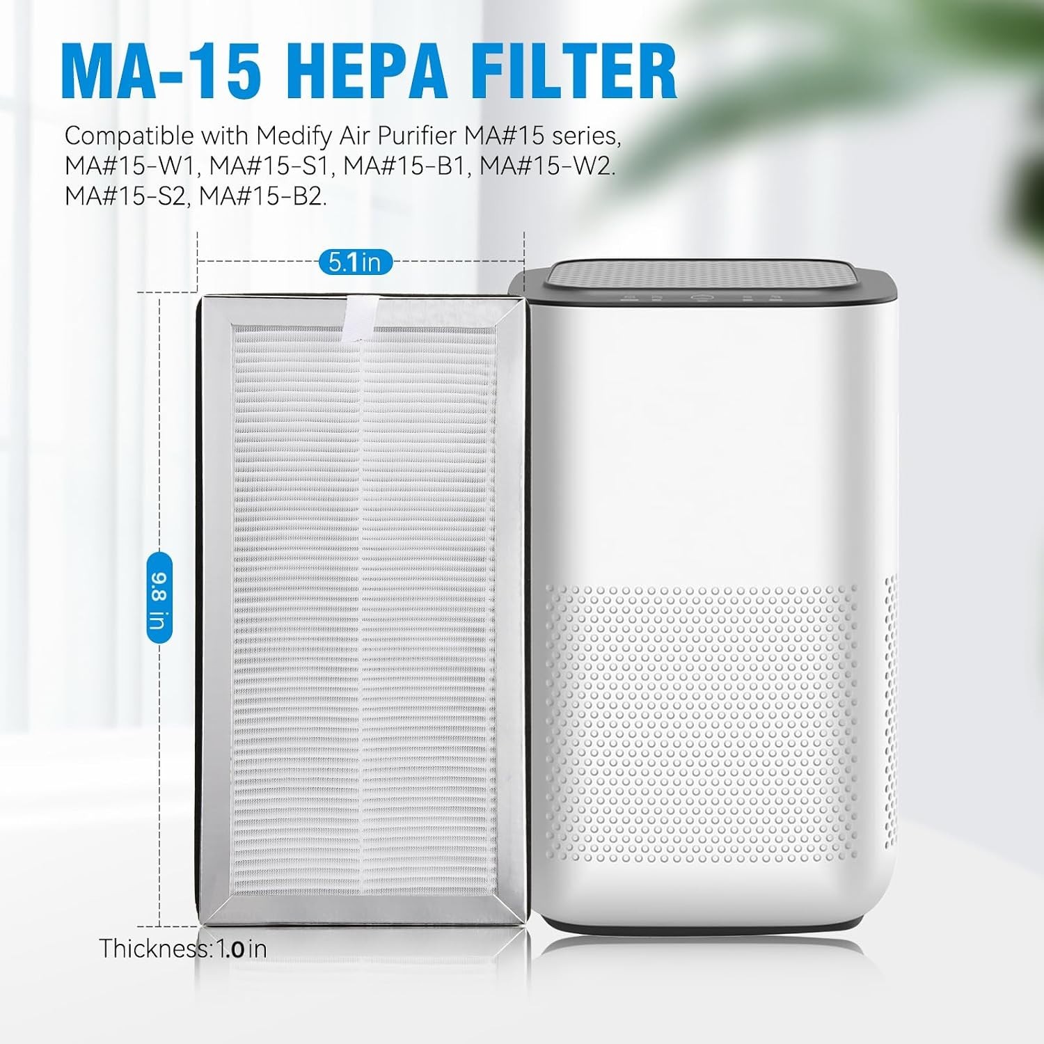 True HEPA Carbon Replacement Air Filter For Medify Purifier MA-15 MA-15R 4 Pks gallery