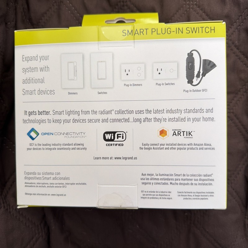Legrand Smart Plug-In - Switch White No Hub Required *SEALED* gallery