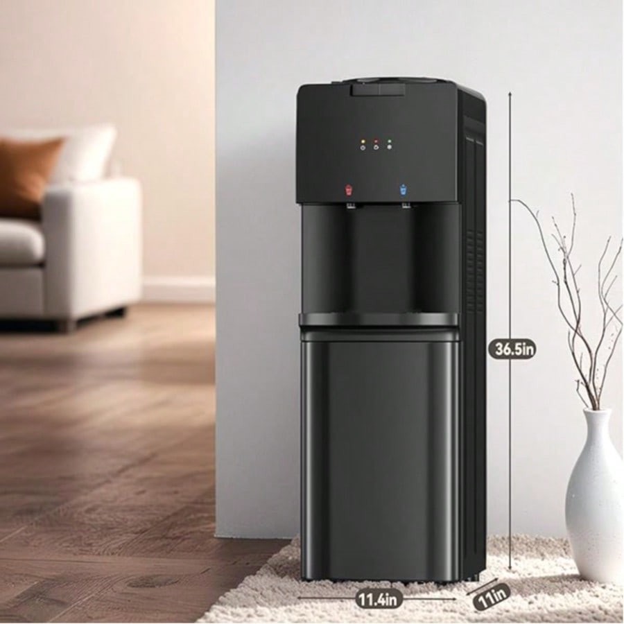 Top-Loading Water Cooler Dispenser, Fits 3/5 Gallon Bottles, Hot/Cold/Cool Water gallery