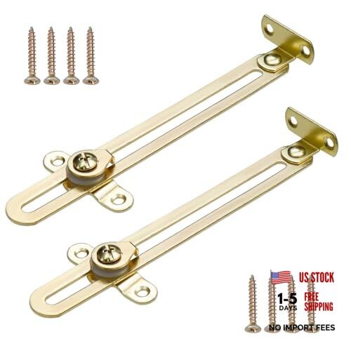 6.7 Inch Holding Hinge for Downwards Lid 2Pcs Gold, Folding Lid Support Hinge gallery