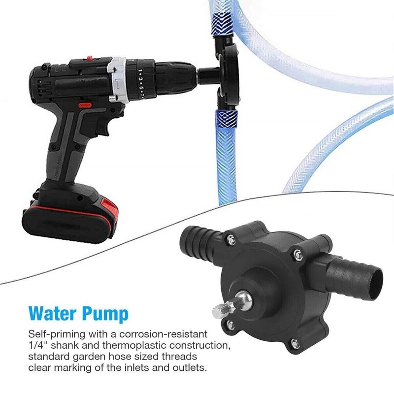 Drill Pump Self Priming 20-40L/min Electric Drill Powered Water Oil Transfer gallery