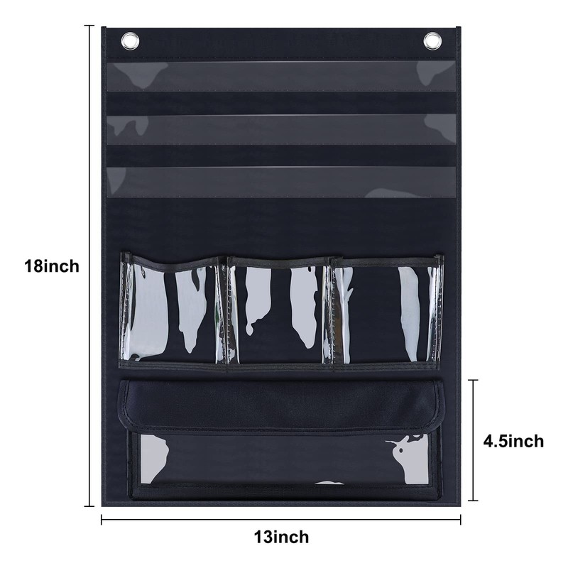 Counting Caddy Place Value Pocket Chart Classroom Homeschool Black 1 PCS gallery