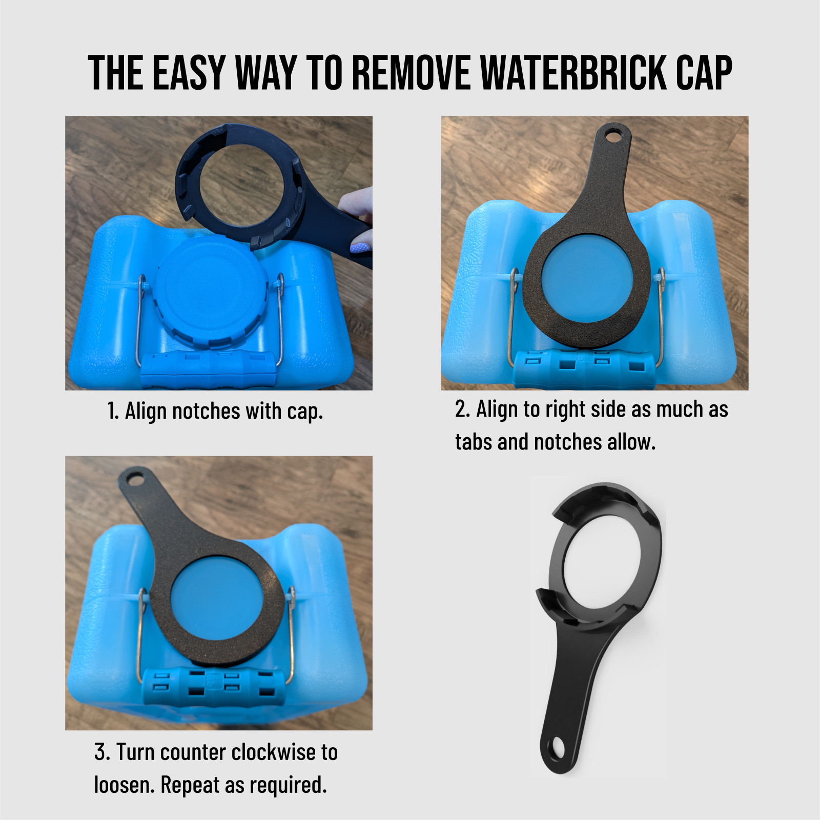WaterBrick Lid Wrench | WaterBrick Tool | Lid Wrench | 3D Printed | Cap Wrench gallery