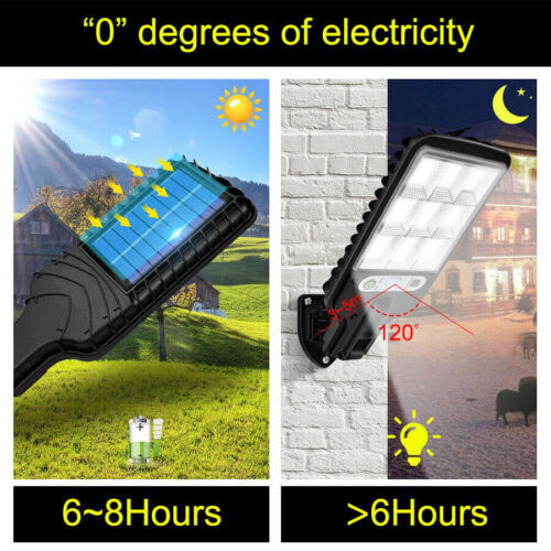 1000000LM LED Solar Motion Sensor Light Bright Garden Outdoor Street Wall Lamp gallery