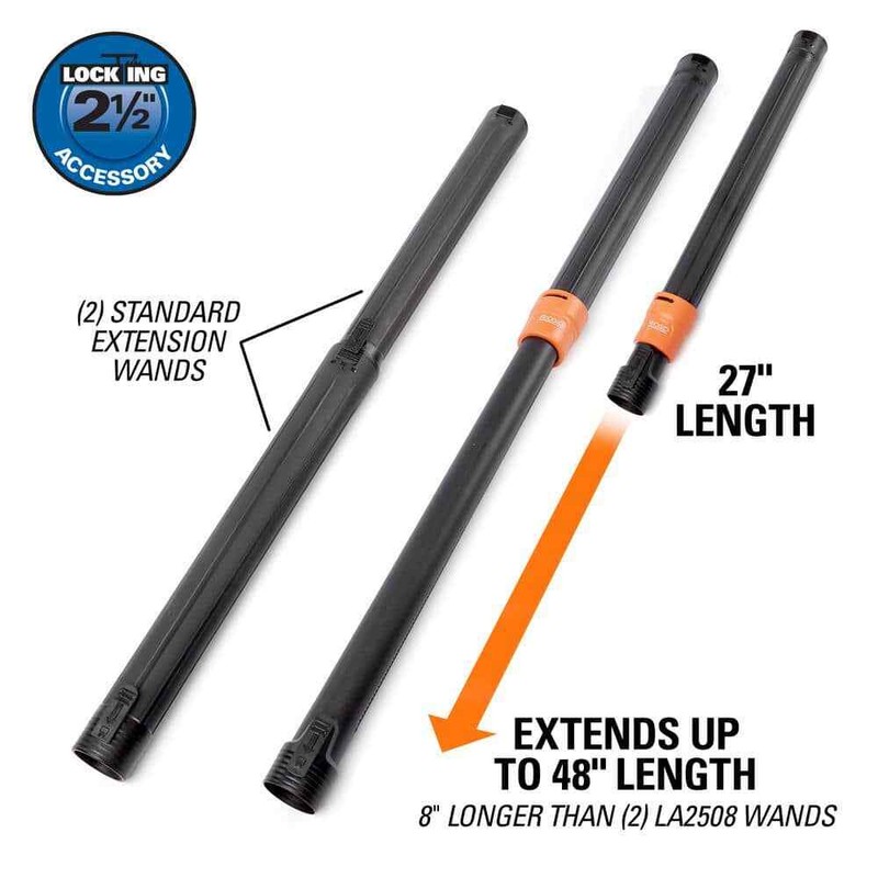 2-1/2 In. Locking Telescoping Extension Wand Accessory Shop Vac Attachment for R gallery