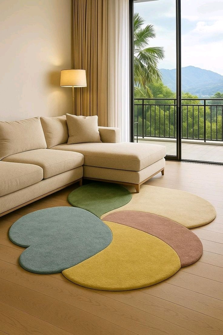 Geomatric Design Hand Tufted Carpets Fine Wool Living Room Office Guest House gallery