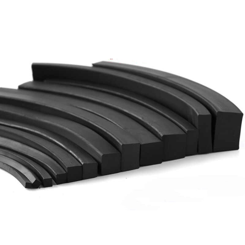 Nitrile Rubber Sealing Strip NBR Solid Square Strip Oil Resistance Thick 3-30mm gallery