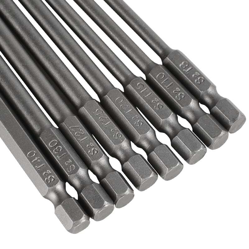 8pcs Long Torx Security Head Screwdriver Drill Set 1/4 Inch Hex Shank T8-T40 gallery