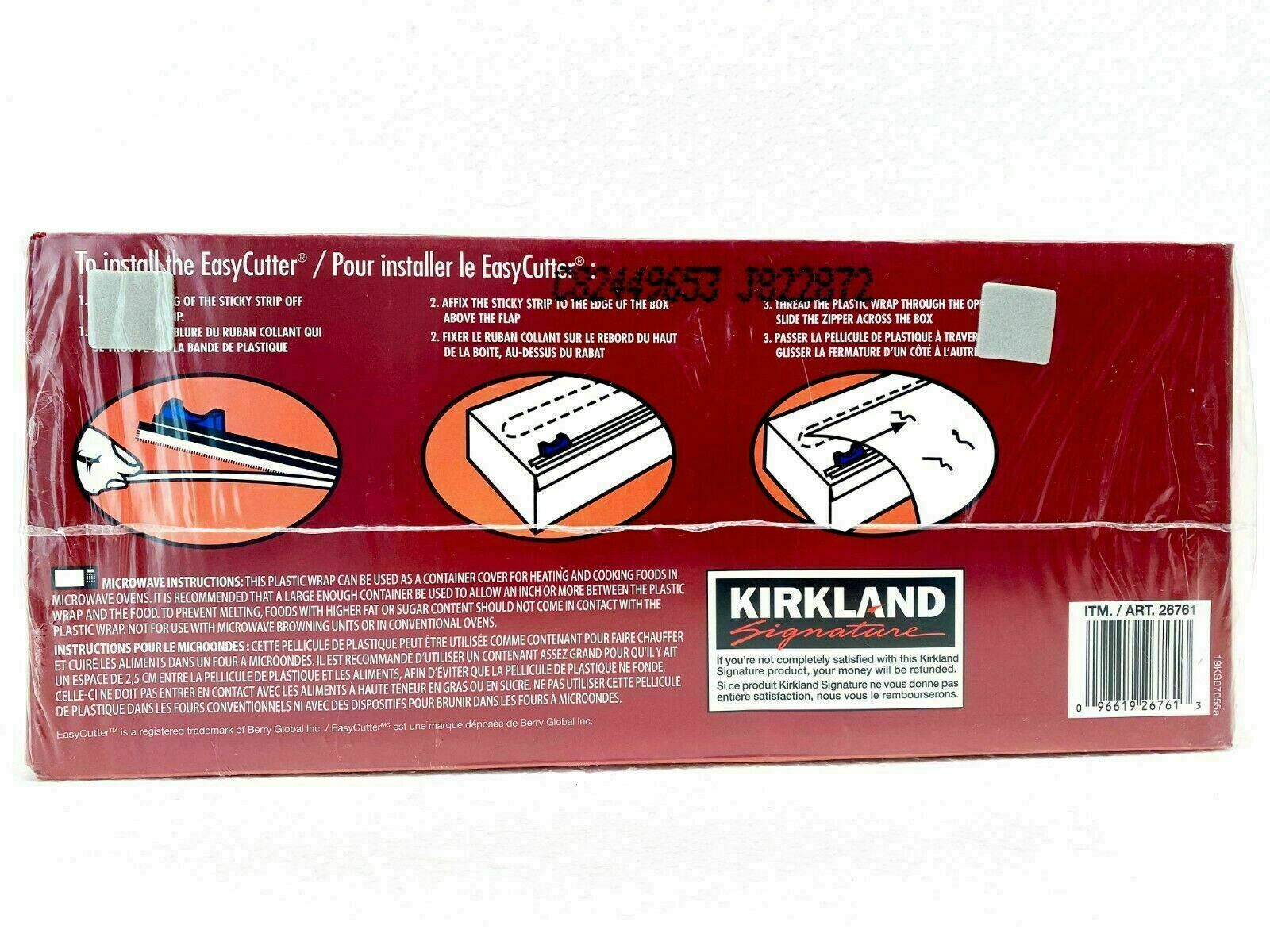 Kirkland Signature Stretch-Tite Premium Plastic Food Wrap 12" X 3000 ft, Red Box gallery