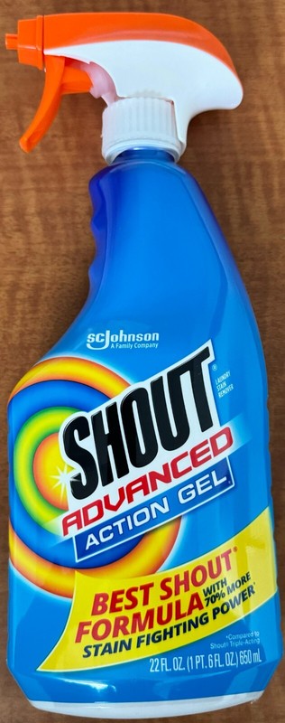 3pack Shout Advanced Action Gel Laundry Stain Remover 22fl oz Best Shout Formula gallery