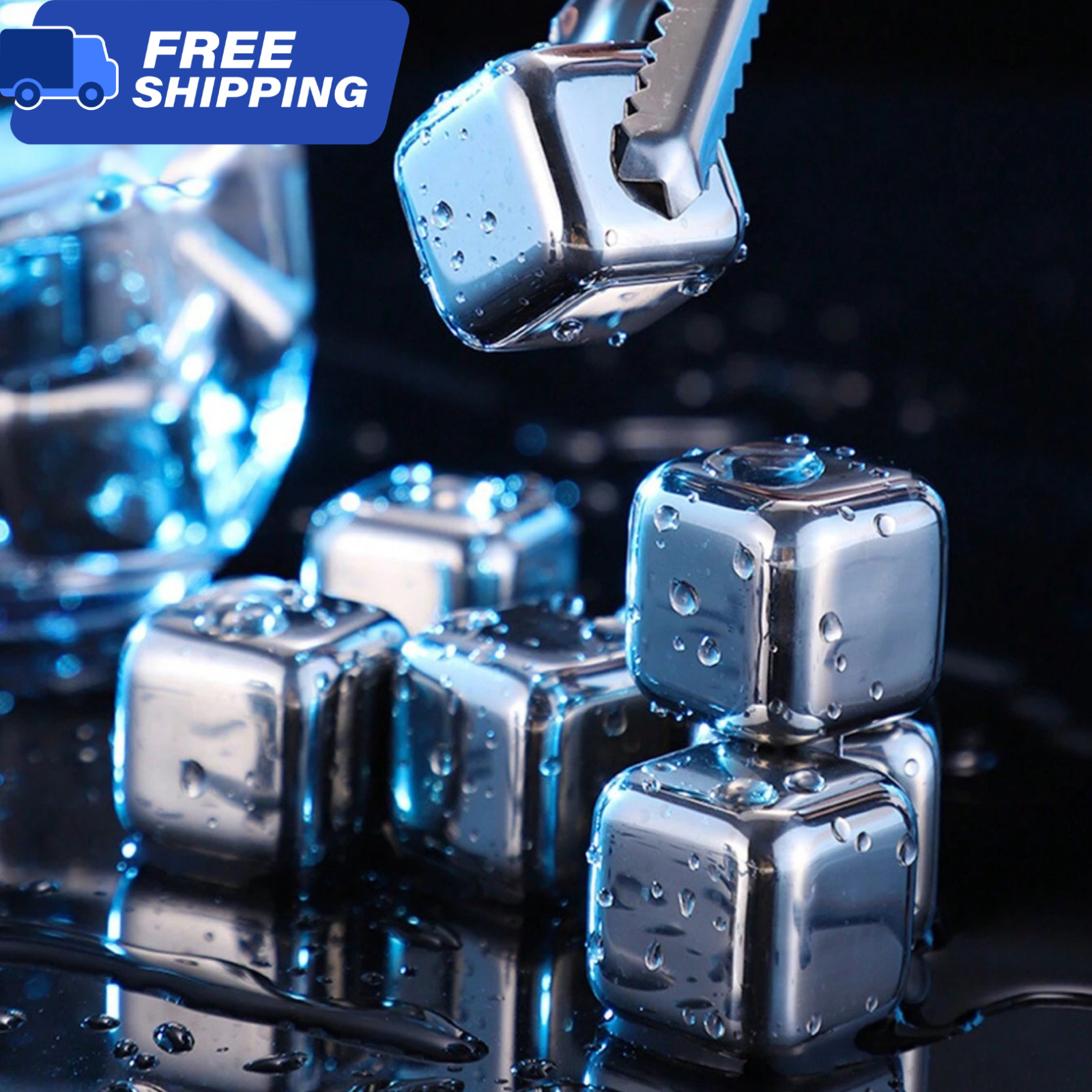 Stainless Steel Ice Cubes Reusable Ice Stones For Fast Cooling Metal Ice Cubes gallery