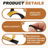 16.4FT Solid Rubber Weather Stripping, 3/5" W x 1/5" H Self Adhesive D Shape ... gallery