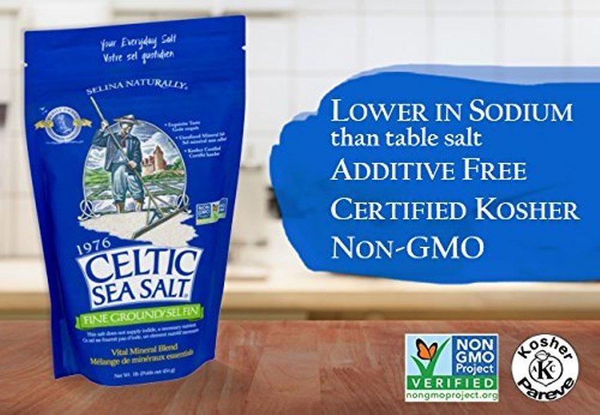 Celtic Sea Salt, Selina Naturally Fine Ground Sea Salt Resealable Bag, 1 Lb gallery