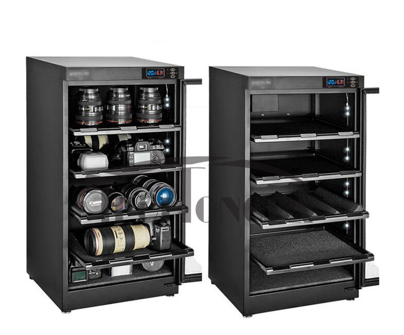 100L 5 tiers Digital Control Camera & Lens Dehumidify Storage 110V/220V gallery