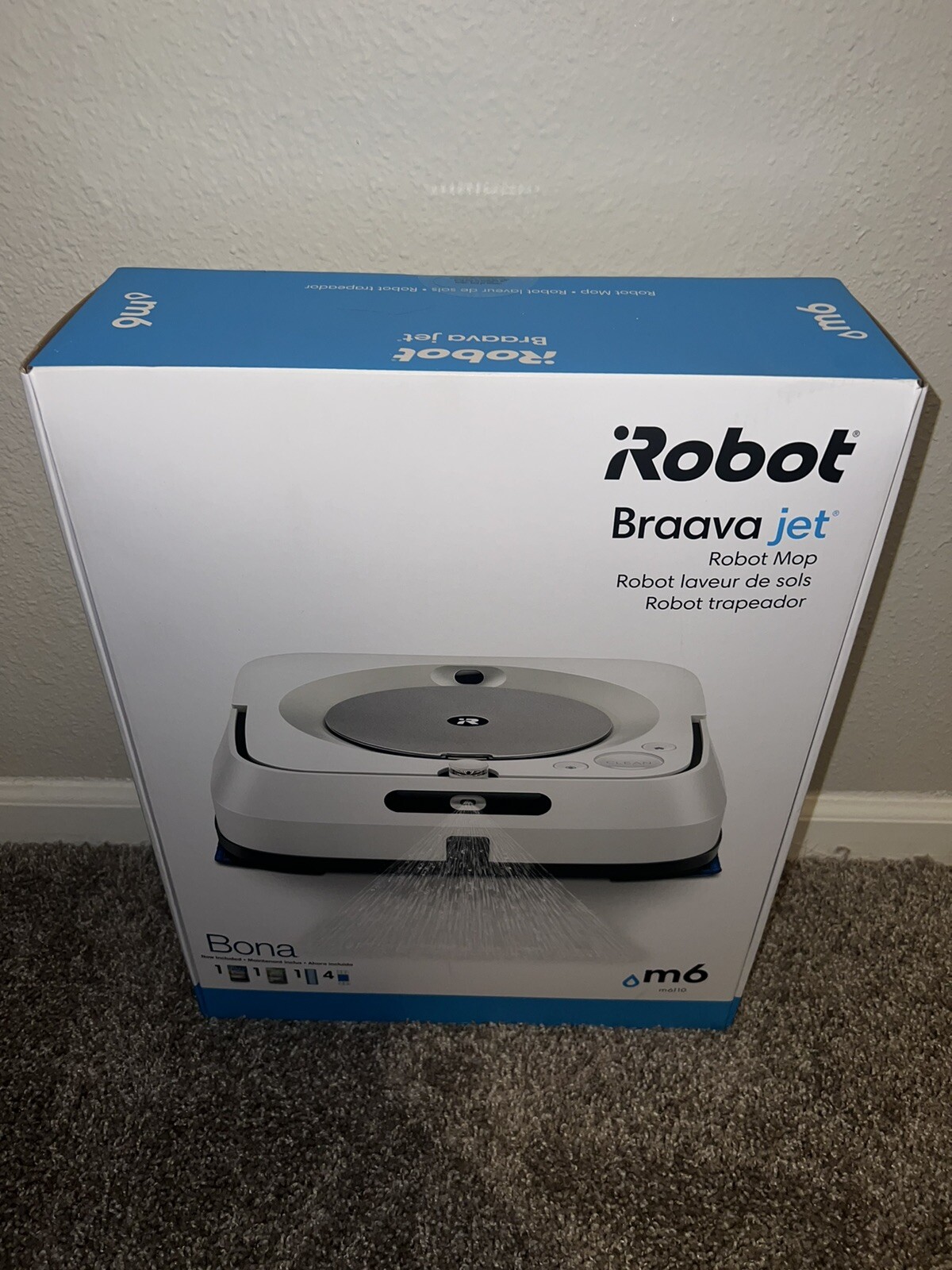 iRobot Braava Jet M6 (6110) Wi-Fi Connected Robot Mop - White READ gallery