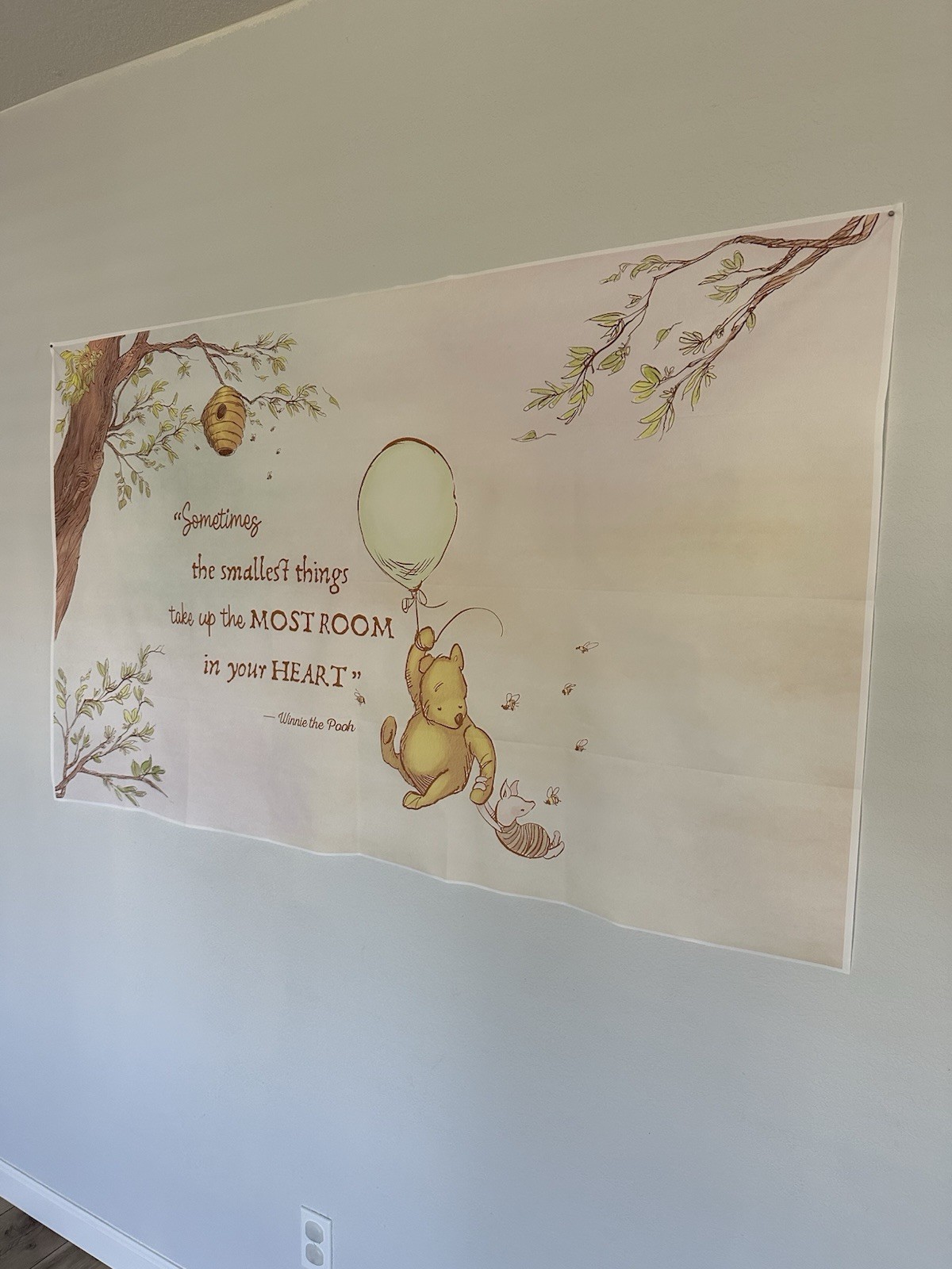 Classic Vintage Pooh Bear Multicolor Party Backdrop Banner Quote 5x3 ft gallery