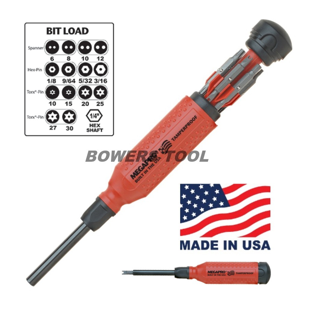 Megapro Tamperproof 15 in 1 Multi Bit Screwdriver Security Torx Hex Spanner Bits gallery