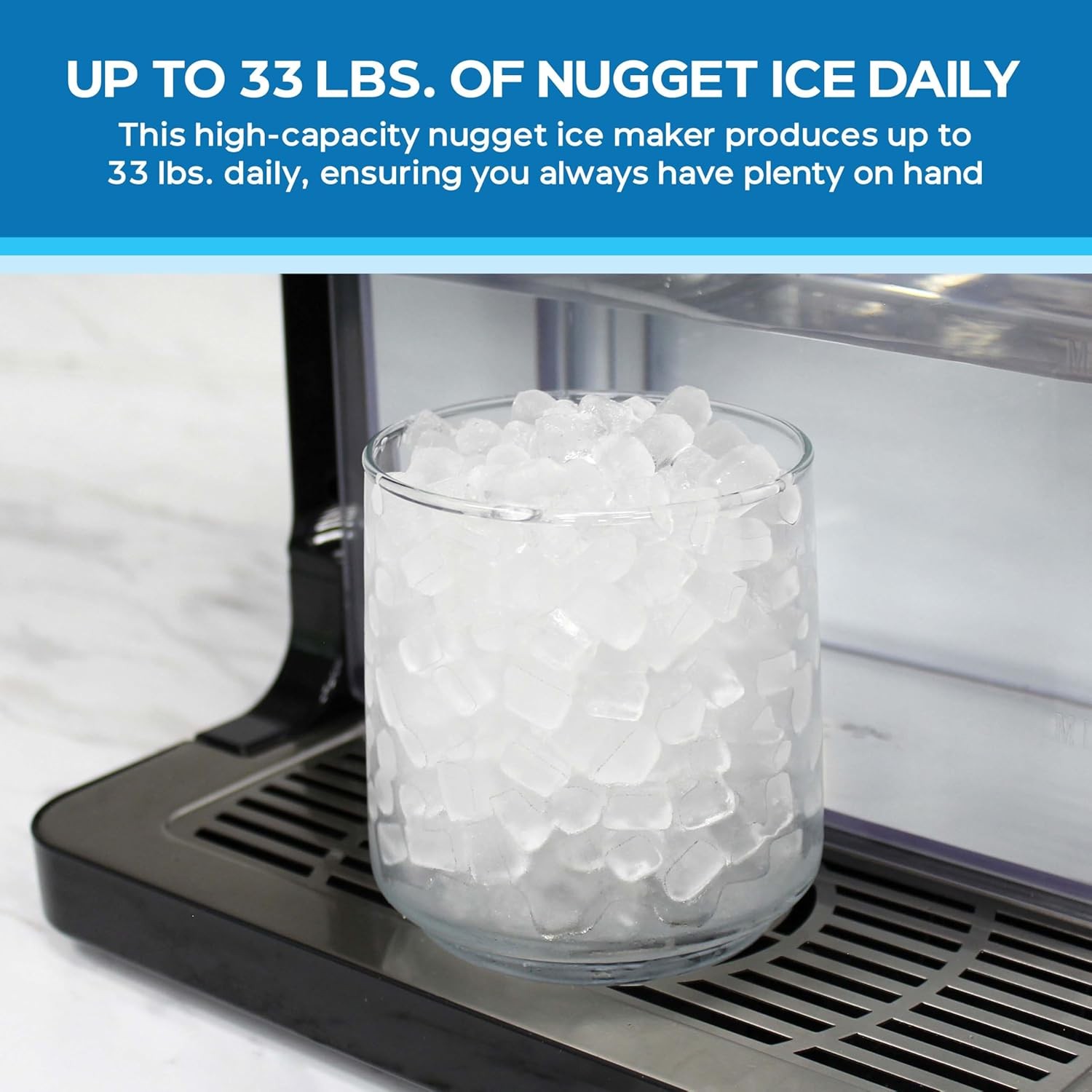 Avanti Ice Maker, Digital Controls, Self-Cleaning, 33lbs Per Day, 195-Watts gallery