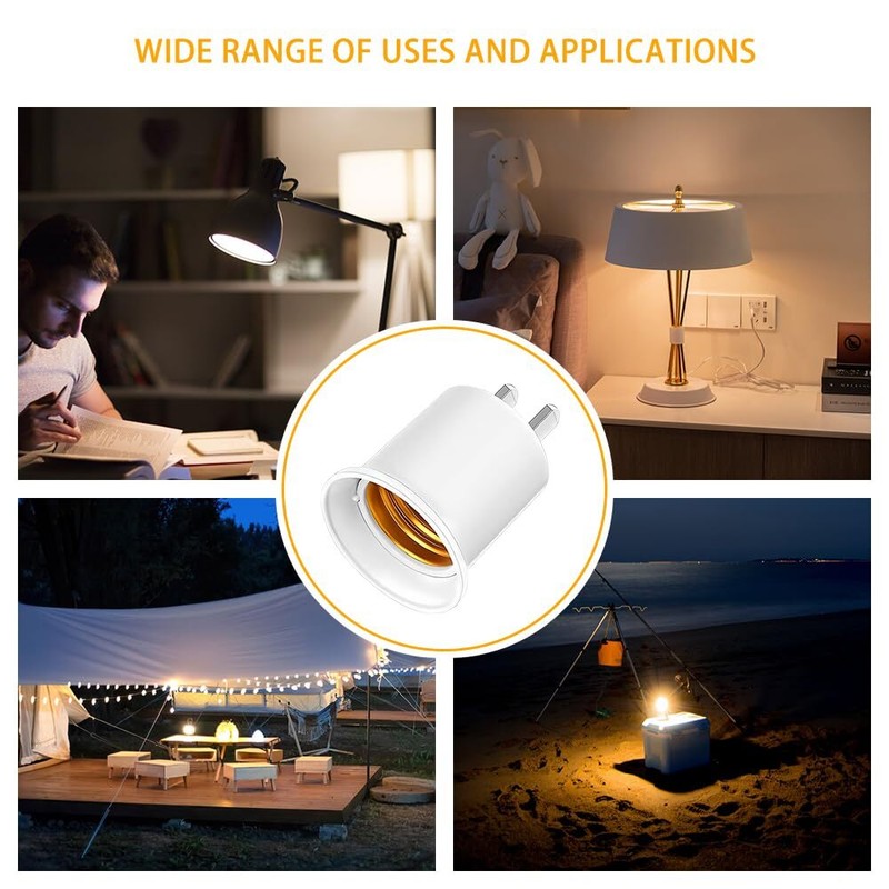 5/10PCS E26/E27 Light Bulb Socket to US Plug Adapter Converter Lamp Holder gallery
