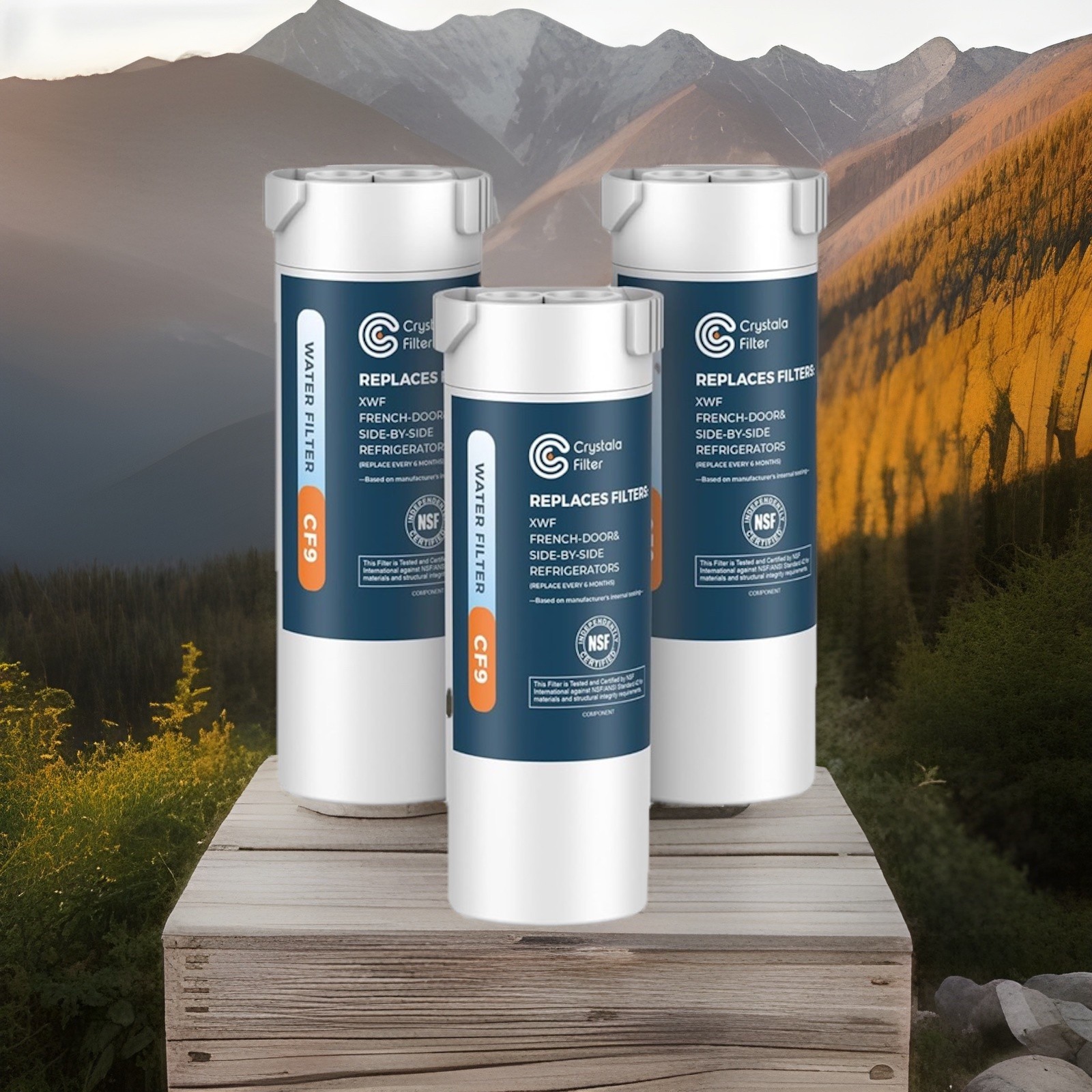 XWF Replacement for GE XWF Refrigerator Water Filter Pack of 3 New Factory Seal gallery
