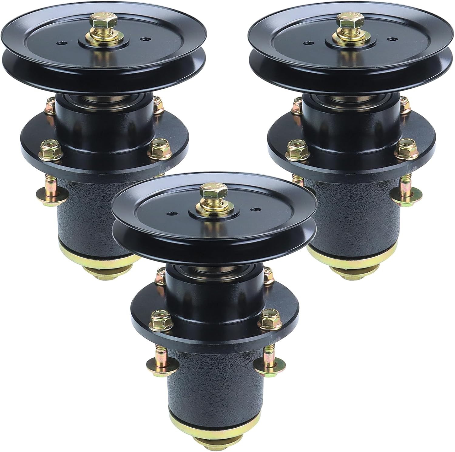3 Pack 037-6015-50 Spindle Assembly with 033-6004-00 Pulley for Bad Boy ZT gallery