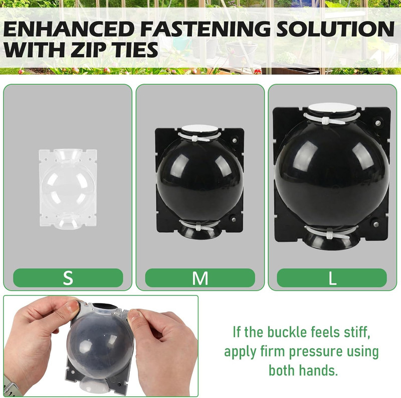 Tree Root Growing Box, Air Layering Pods Propagation Kit, Reusable Half Transpar gallery