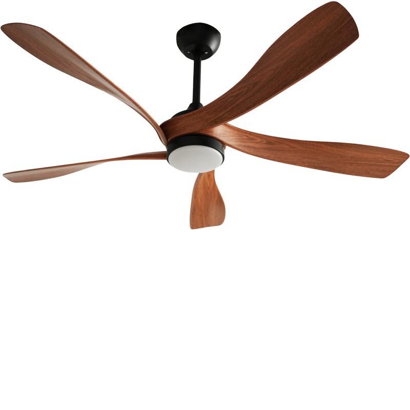 Sofucor 52" Brown Ceiling Fan w/ Light Dimmable LED Quiet DC Motor ETL/FCC gallery