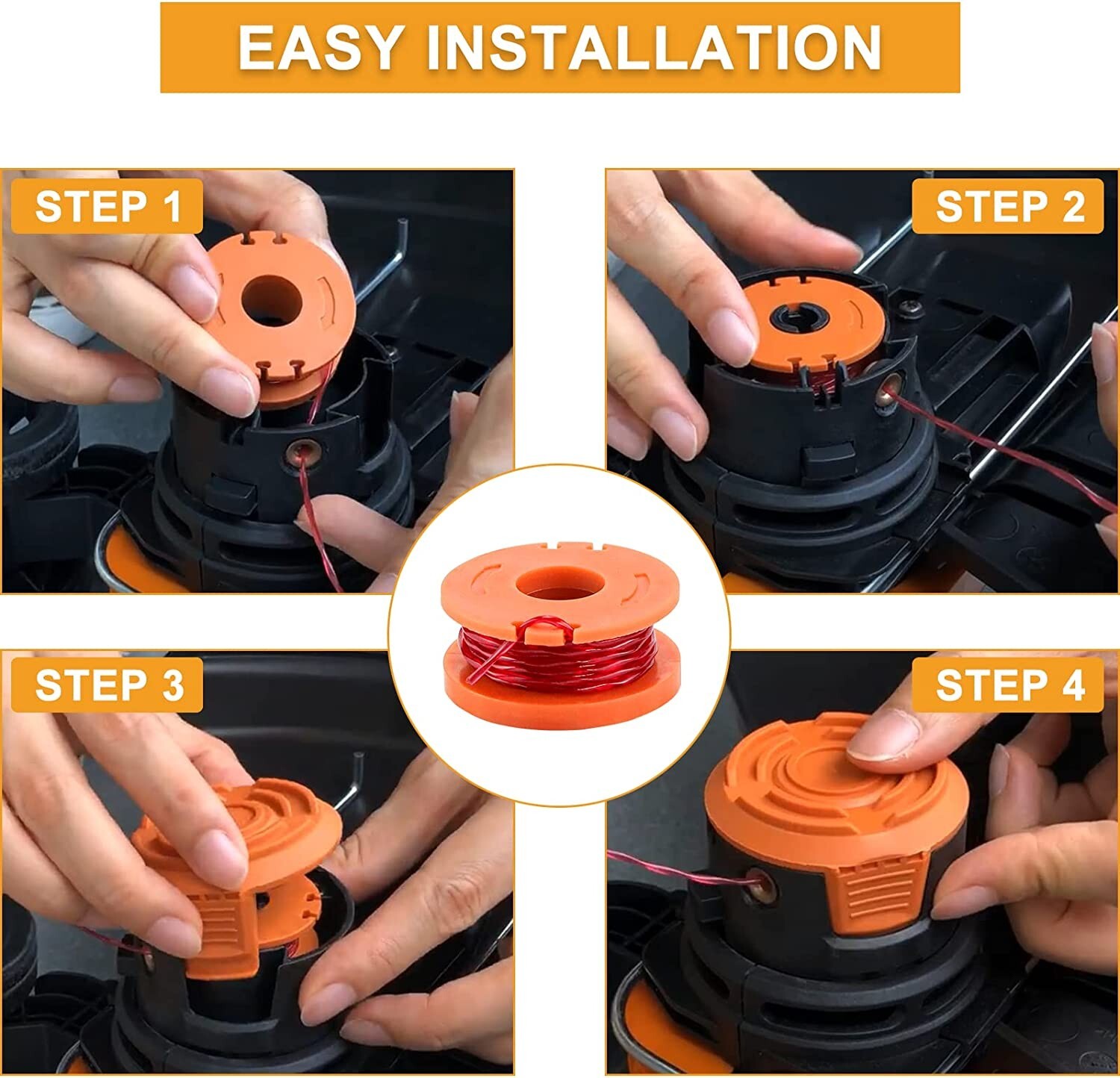 24Pcs WA0010 Spool Line10ft for WORX WG160 WG162 WG163 WG163.9 WG165 WG166 WG167 gallery