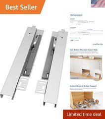 22″ Soft Close Undermount Drawer Slide – Elegant Bottom Mount, 88 lb Capacity