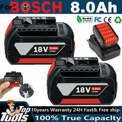 2PACK For BOSCH BAT609 CORE 18 Volt 8.0Ah High Performance Battery BAT618 Li-ion