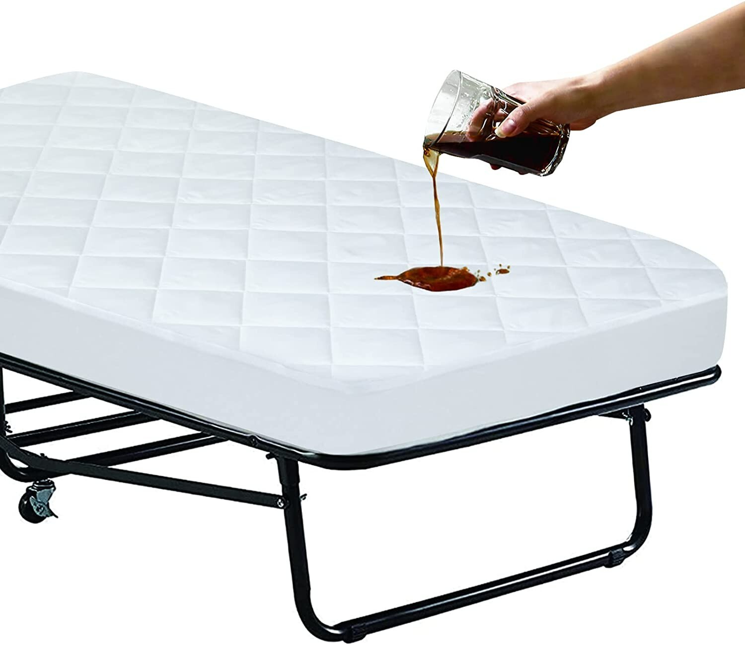 Quilted Cot Size Mattress Pad Cover Soft Narrow Twin Mattress Protector 31"x75" gallery