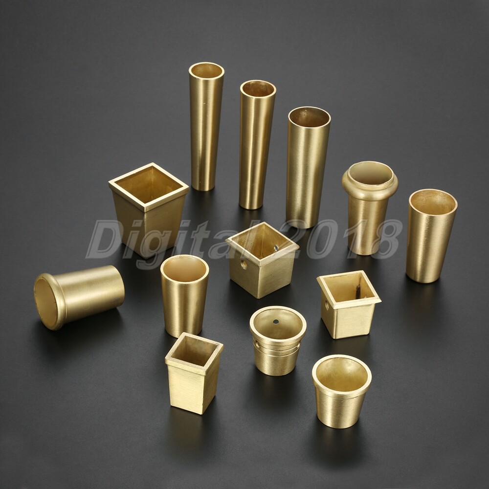 Copper Furniture Leg Cover Protector Dining Table Chair Sofa Feet Tip Cap Tube gallery