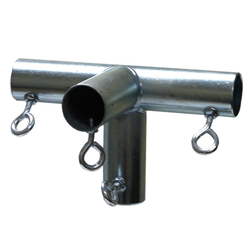 Canopy Fitting-4 Way Flat Side Fitting, 16 Gauge Steel, Rust Proof Choose Size gallery
