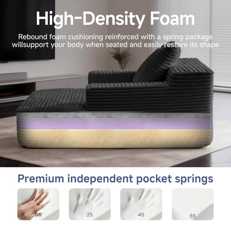 Small Chaise Lounges Compressed Modular Chaise Lounge Sofa Lazy Floor Couch gallery