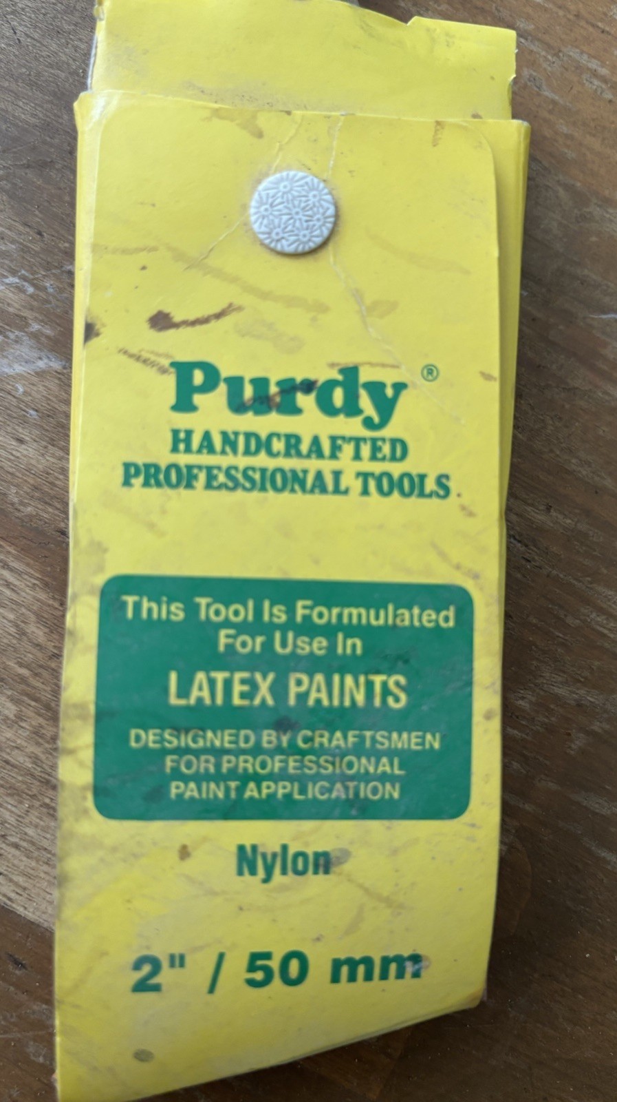 Vintage Purdy 2” Inch Nylon Paint Brush Handcrafted Tool New NIP 4 Latex Paints gallery