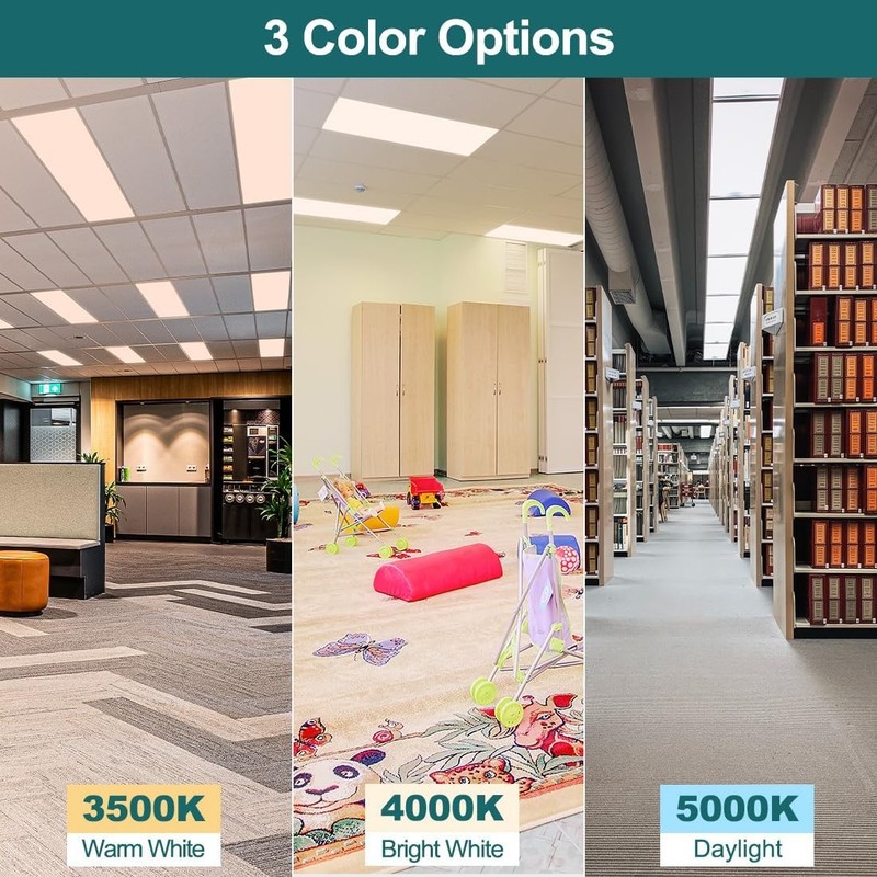 kadision 2x4 LED Flat Panel Light 5000K/4000K/3500K 60W 50W 40W 30W 25W gallery
